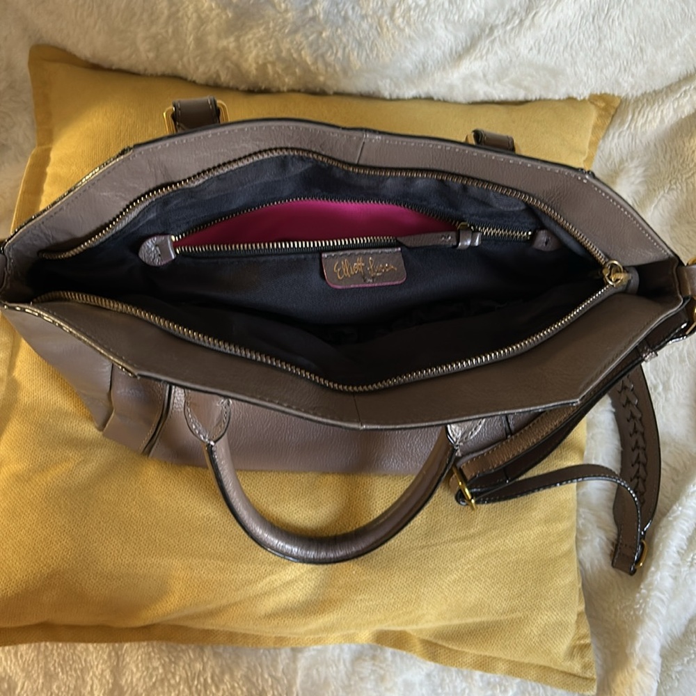 ELLIOT LUCCA GENUINE LEATHER SATCHEL BAG - Picture 5 of 9